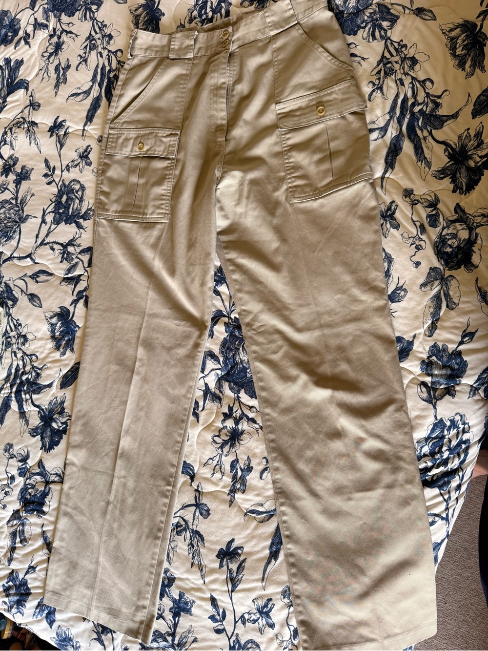 Beige Vintage Cargo Pants